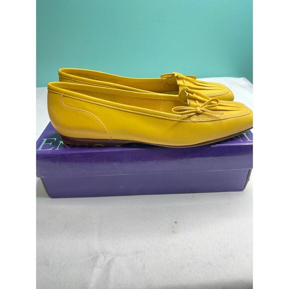 Vibrant Yellow Enzo Angiolini Loafers - Picture 4 of 7